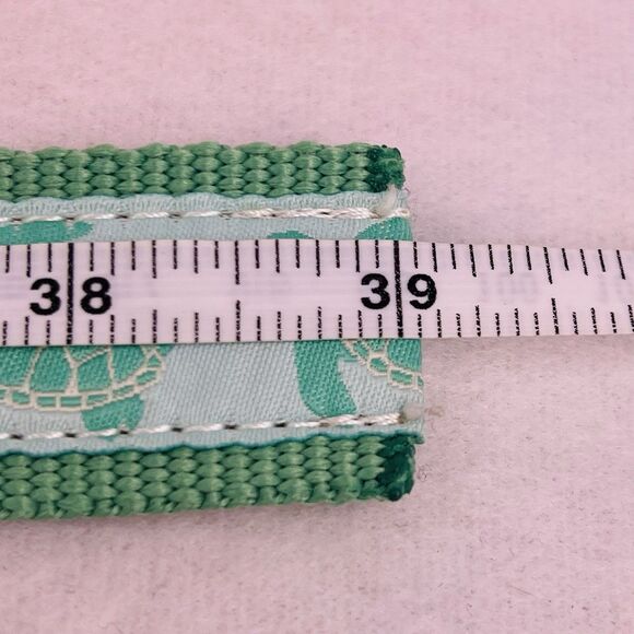 LL Bean Women’s D-Ring Belt Sea Turtle Print Size XS-S Mint Green Casual - Picture 12 of 12